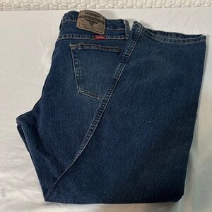 Wrangler Men's Dark Blue Relaxed Jeans